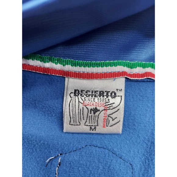 Vtg Italia Track Jacket Medium Blue Full Zip Forza Azzurri Palestra Gold Trim - Picture 10 of 15